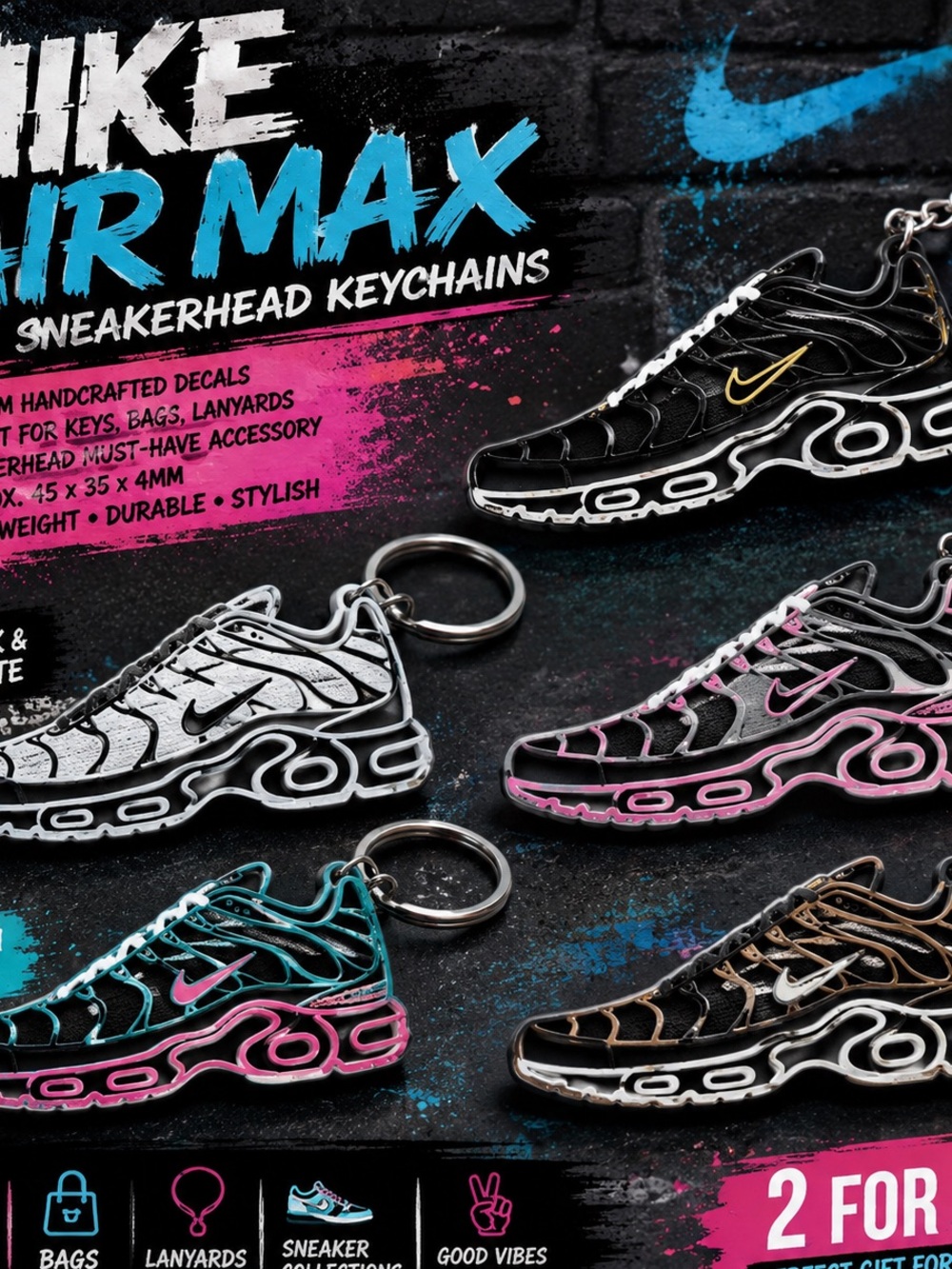 Sneakerhead Keychain Charm Nike Air Max-